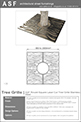 ASF Rivulet Square Laser Cut Tree Grille Stainless